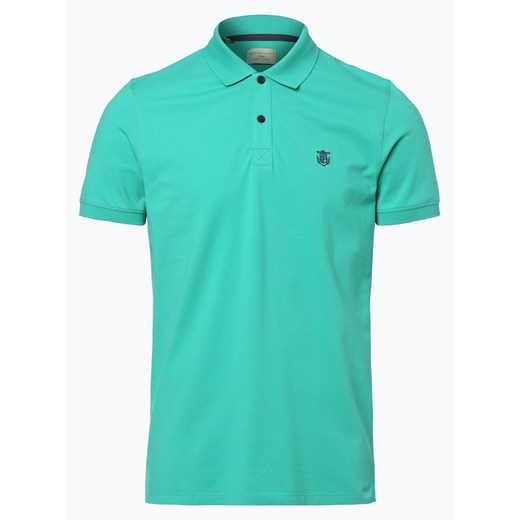 Selected - Męska koszulka polo – Haro, niebieski turkusowy Selected XL vangraaf