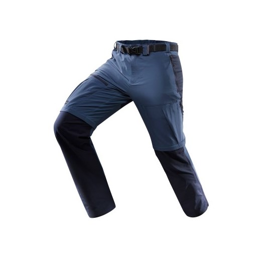 Spodnie 2w1 TREK 700 męskie niebieski Forclaz 48 (L34) Decathlon