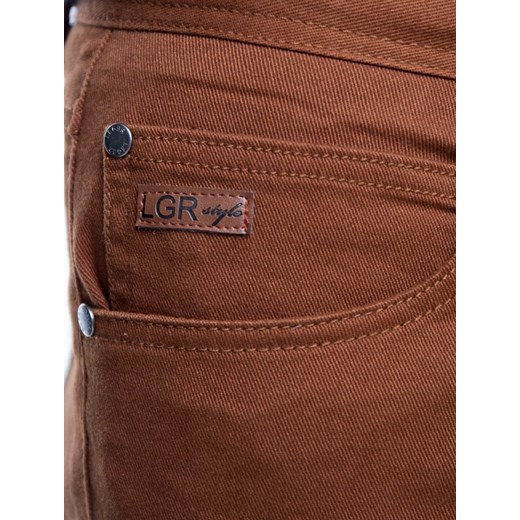 Spodnie materiałowe brąz  brazowy 40/36 eLeger