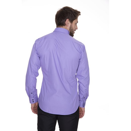 Koszula Premium fioletowa fioletowy  176/182 38 eLeger