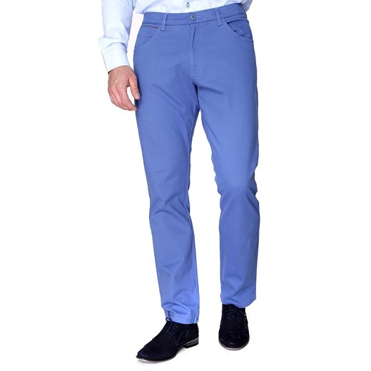 Spodnie materiałowe niebieskie niebieski  176/100 eLeger