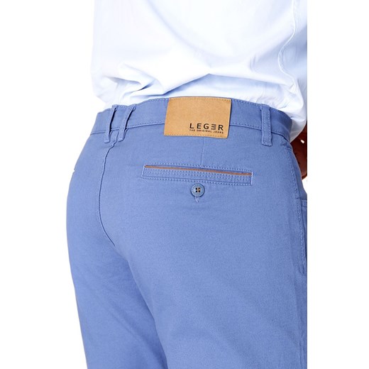Spodnie materiałowe niebieskie  fioletowy 182/104 eLeger