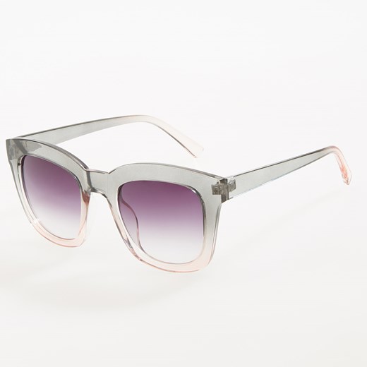 Reserved - Okulary przeciwsłoneczne - Różowy bialy Reserved One Size 