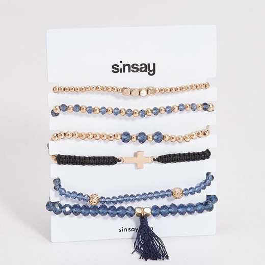 Sinsay - Zestaw bransoletek - Beżowy Sinsay bezowy One Size 