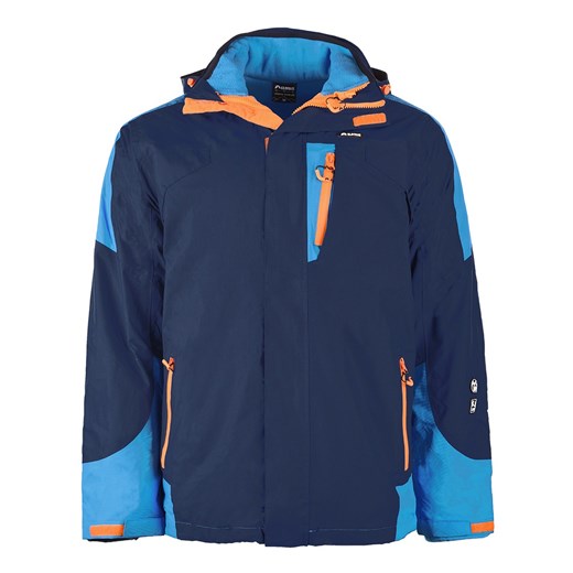 MĘSKA KURTKA ZIMOWA 3W1 DAWSON 5452-ENSIGN BLUE ELBRUS, Płeć - MEN, Rozmiar - M, Kolor - ENSIGN BLUE/ BRILIANT BLUE/ PUMPKIN
