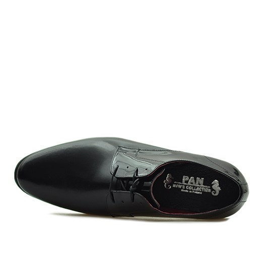 Pantofle Pan 1052 Czarne lakier