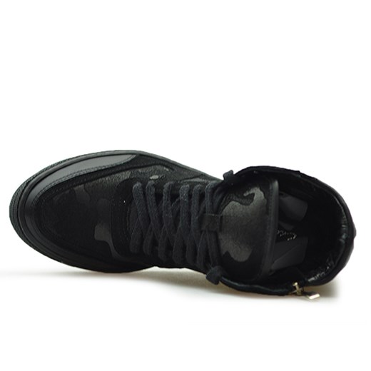 Sneakersy Exclusive Roberto 588 Czarne zamsz Exclusive Roberto   Arturo-obuwie