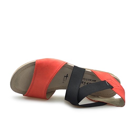 Sandały Tamaris 1-28101-24 Czerwone/Czarne Tamaris brazowy  Arturo-obuwie