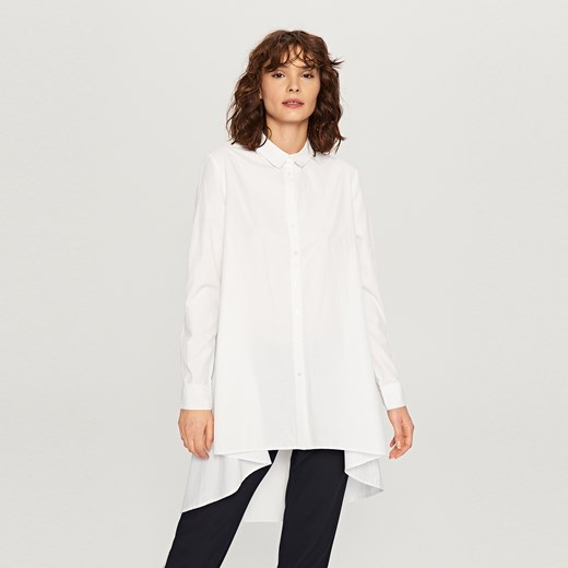 Reserved - Asymetryczna koszula - Biały Reserved bialy 38 