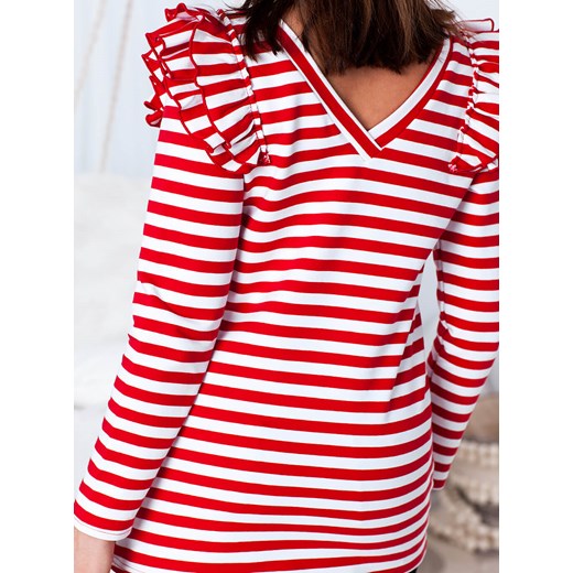 Bluza Marina w biało czerwone paski  Selfieroom  Selfieroom.pl