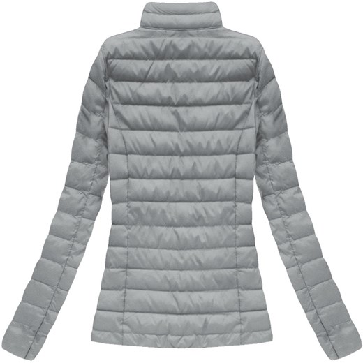 PIKOWANA KURTKA ZE STÓJKĄ SZARA (W71) Mhm L (40) goodlookin.pl