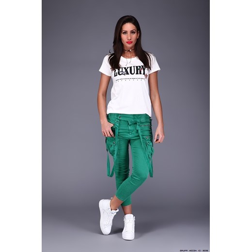 spodnie damskie melly&amp;co ** półsportowe zielone jeansy+ szelki niebieski Melly&co L/XL LUXURYONLINE