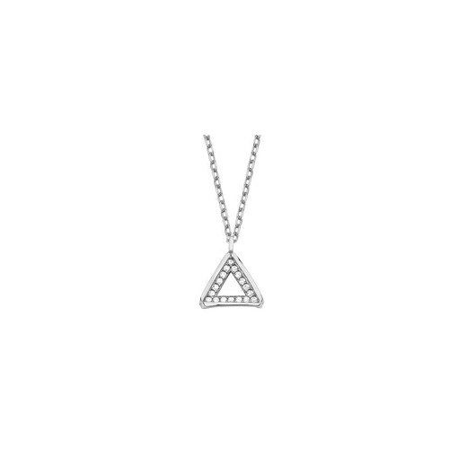 Srebrny naszyjnik pr.925 - trójkąt z cyrkoniami  Sentiell 42-45cm regulowane e-sentiell.com