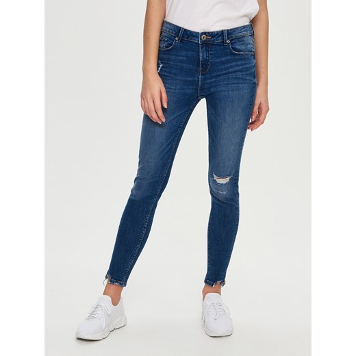 Sinsay - Ladies` jeans trousers - Granatowy granatowy Sinsay 34 