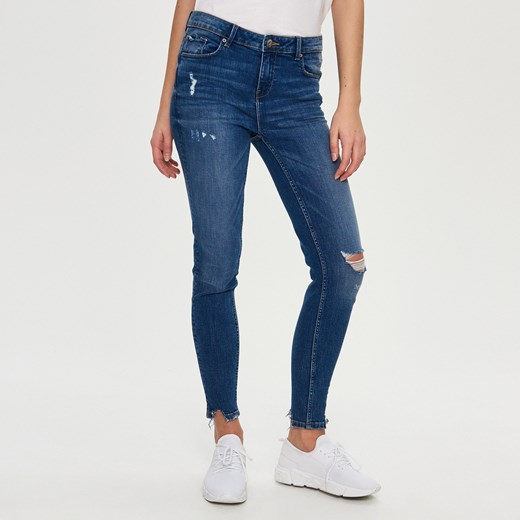 Sinsay - Ladies` jeans trousers - Granatowy Sinsay granatowy 42 