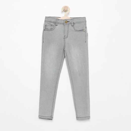 Reserved - Spodnie jeansowe slim fit - Szary szary Reserved 128 