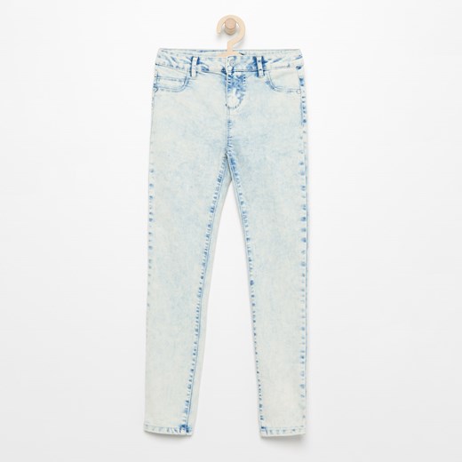 Reserved - Spodnie jeansowe skinny - Niebieski szary Reserved 158 
