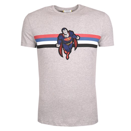 Iceberg T-shirt "Superman"  szary L okazyjna cena ubierzsie.com 