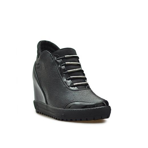 Sneakersy Filippo DBT008/17 Czarne lico + lakier