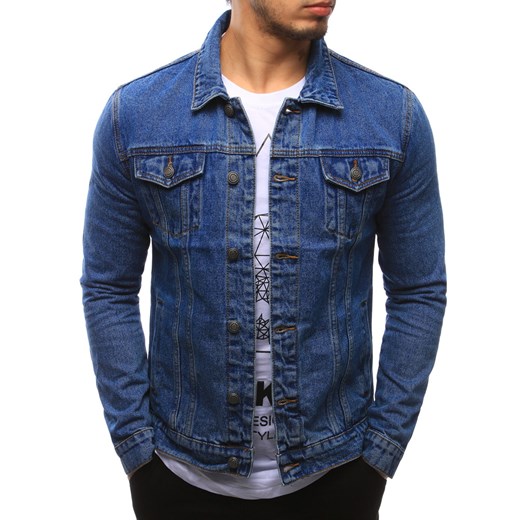 Kurtka męska jeansowa niebieska (tx2092)  Dstreet XXL okazyjna cena  