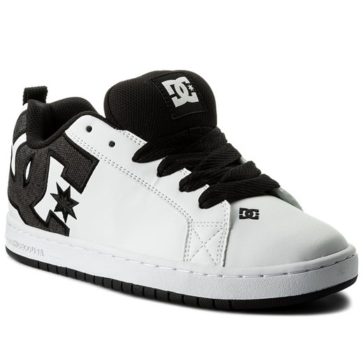 Sneakersy DC - Court Graffik Se 300927 Black/White/White  Dc 40 eobuwie.pl