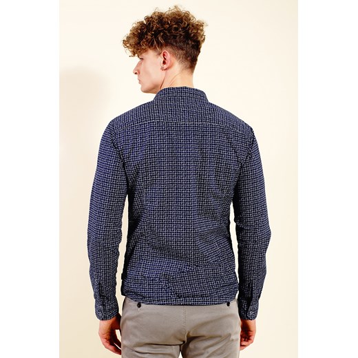 Granatowa koszula męska we wzór Armani Jeans XXXL Velpa.pl