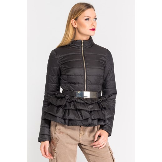 Czarna kurtka z baskinką Liu Jo  42 Velpa.pl