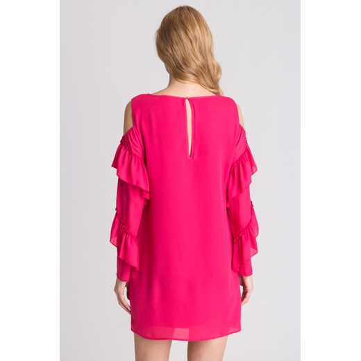 Różowa sukienka off shoulder Patrizia Pepe rozowy 42 (roz. polski 38) Velpa.pl