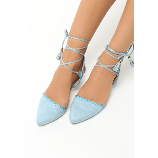 Niebieskie Sandały Stiletto
