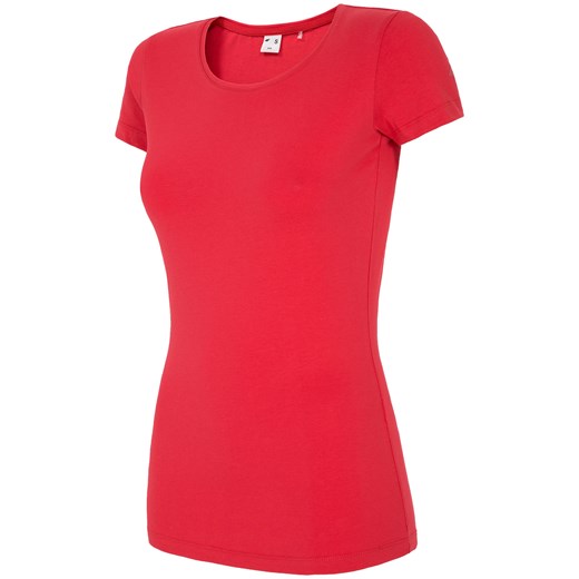 T-shirt damski TSD300 - czerwony pomaranczowy 4F  