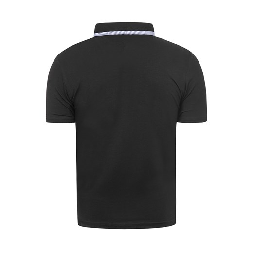 Męska koszulka polo m5008 - czarna Risardi  L 