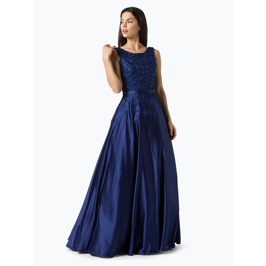 Luxuar Fashion - Damska sukienka wieczorowa, niebieski Luxuar Fashion granatowy 36 vangraaf