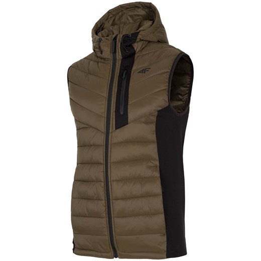 Bezrękawnik puchowy męski KUMP202 - khaki 4F