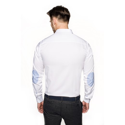 koszula navia 2051 długi rękaw custom fit biały