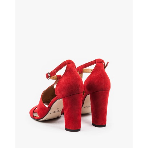 Czerwone sandały damskie 2294/955 Oleksy czerwony 39 Oleksy - producent obuwia
