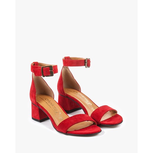Czerwone sandały 2148/955 czerwony Oleksy 39 Oleksy - producent obuwia
