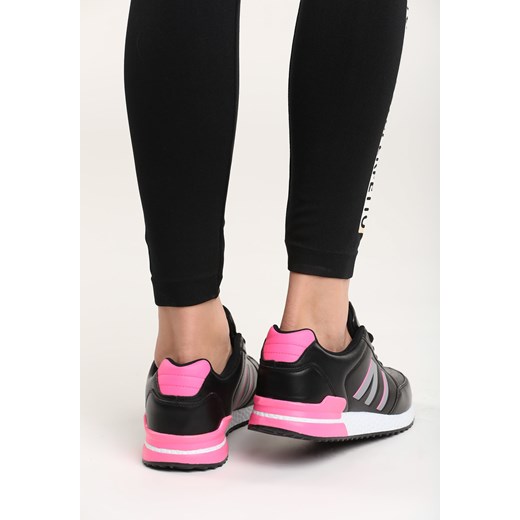 Czarno-Różowe Buty Sportowe Free Runners