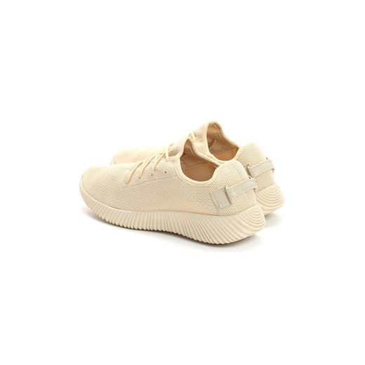 Beżowe Buty Sportowe Wan