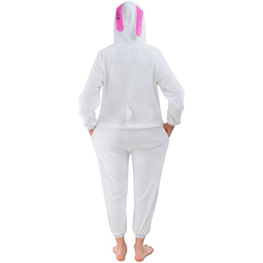 Piżama kigurumi jednoczęściowe przebranie kostium z kapturem – królik szary S world-style.pl