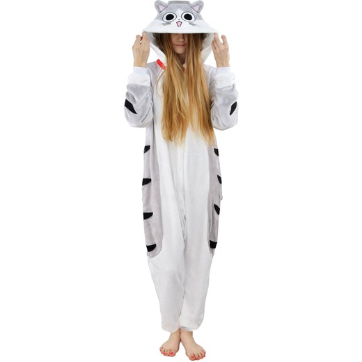 Piżama kigurumi jednoczęściowe przebranie kostium z kapturem – kot chis cat   S world-style.pl