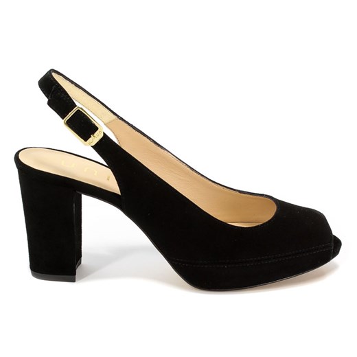 Sandały Unisa Nick 18 Ks Black Kid Suede Unisa 39 EuroButy.com.pl