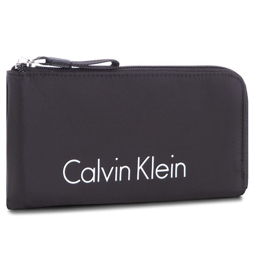Duży Portfel Damski CALVIN KLEIN BLACK LABEL - City Nylon Pouch K60K603920 001 Calvin Klein Black Label   eobuwie.pl