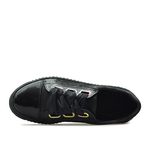 Sneakersy Kiera 670/S-58L Czarne lico+lakier czarny Kiera  Arturo-obuwie