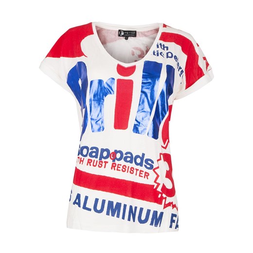 T-shirt Andy Warhol by Pepe Jeans Pepe Jeans fioletowy  VisciolaFashion