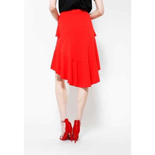 Czerwona Spódnica Latin Dance Renee czerwony uniwersalny Renee odzież