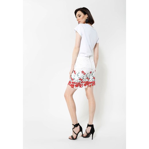Biało-Czerwona Spódnica Lavender Renee bezowy S, M, L, XL Renee odzież