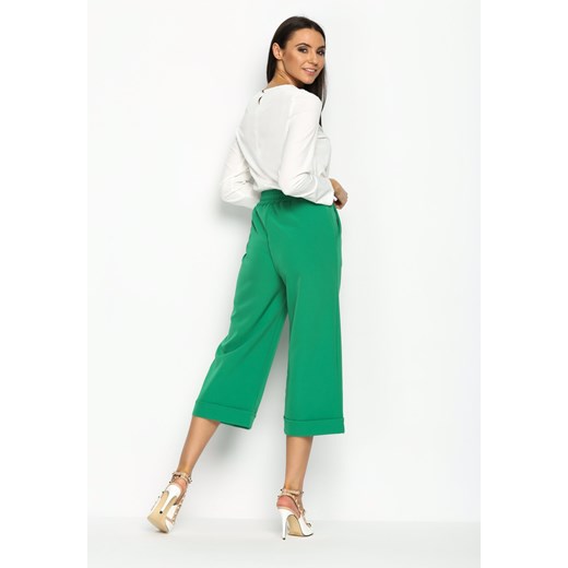 Zielone Spodnie Kuloto Italiano Renee zielony S, M, L Renee odzież