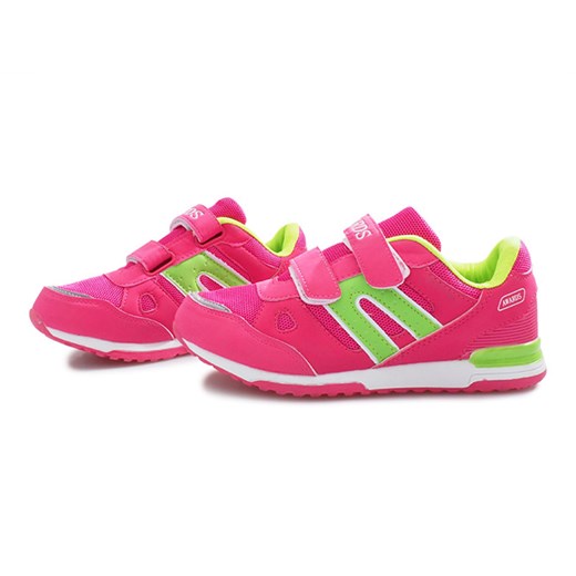 Buty sportowe dziecięce różowe bez wzorów 