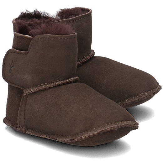 Emu Australia Baby Bootie - Kozaki Dziecięce - B10310 CHOCOLATE/CHOCOLAT