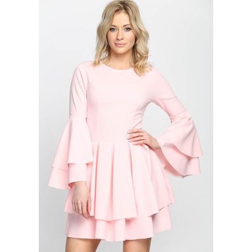 Różowa Sukienka Hippie Dress